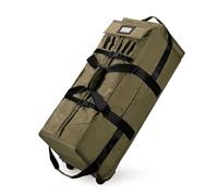 Generic SIBOMTEX Large Duffle Bag with Wheels, 3-in-1 Convertible Travel Handbag Trolley Bag or Backpack, Water-Resistant, Foldable, Black, Army Green, 33*30*80cm13*11.8*31.5in, Nylon Blend