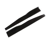 Generic Side Skirt for Automotive Modification Black ABS Simple Stylish Design 2PCS Universal Fit