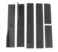 Generic Side Skirts For Cars, 6pcs 102mm Carbon Fiber Style Universal Extensions Splitters Lip Polypropylene Side Skirts Car Exterior Decoration with Screw Pack (2m)