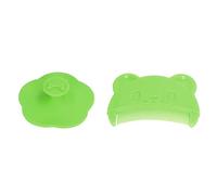 Generic Silicone Baby Scalp Comb Set Soft Sensory Bath Comfortable Newborns Scalp Bath Tool for Cleaning (Green)