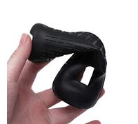 Generic Silicone Case for Right Remote Controller Soft Texture Anti Slip Wear Resistant Washable 2 Pack with Wrist Straps in White and Black (black)