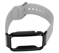 Generic Silicone Clock Strap, Elegant Replacement Clock Bumper Case (Grey with Black Case)