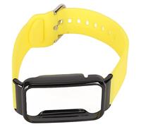 Generic Silicone Clock Strap, Elegant Replacement Clock Bumper Case (Yellow + Black Shell)