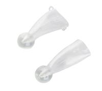 Generic Silicone Cow Horn Protector, Flexible and Tough Horn Cover with Clips for Cattle and Goats, 1 Pair, 21x8cm