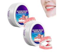 Generic Silicone Denture Reline Kit, Soft, White, 1 Count, Comfortable, Natural Fit, Immediate Smile Transformation