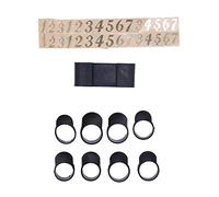 Generic Silicone Drum Finger Sleeve Protective Percussion Accessories for Beginners 8pcs Plus Support and Number Sticker