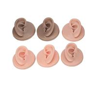 Generic Silicone Ear Pairs Soft Human Ear Display for Piercing Practice Teaching Made of Soft Silicone in Light Medium Dark Colors