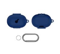 Generic Silicone Earphone Protective Sleeve Portable Earphone Shell Shockproof with Carabiner Anti-scratch for Anker for Soundcore Space A40 Charging Box