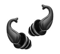 Generic Silicone Earplugs Waterproof Swimming Ear Plugs Noise Reduction Reusable Flexible Sleeping Earplugs Comfortable Material Suitable for Traveling Studyi, Black