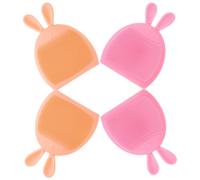 Generic Silicone Facial Cleansing Brush with Comfortable Massage Function 4pcs Manual Face Scrubber Deep Pore Cleaning and Oil Removal for Delicate and Dry Skin Suitable for Daily