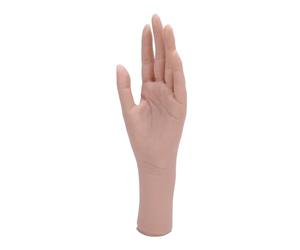Generic Silicone Female Mannequin Hand Bendable Reusable Hand Model for Nail Art Practice, Props, Showcases for Beginners and Professionals 10.2x3.1in (Left)