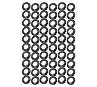 Generic Silicone Fishing Rod Building Trim Ring for 60pcs Winding Checks, Prevent Tangling and Scratches, Applicable for Fly/Spinning/Casting, Black (9.5MM)