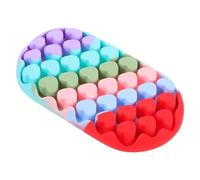 Generic Silicone Heart-Shaped Keyboard Wrist Rest Cute and Breathable Office Wrist Mat Comfortable Keyboard Cushion for Support Versatile Use