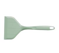 Generic Silicone Kitchen Turner Spatula Flexible Wide Nonstick Slotted Spatula Suitable for Griddle Cooking and Tamagoyaki in Light Green
