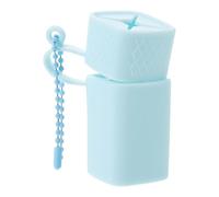 Generic Silicone Lipstick Storage Bag Compact Lipstick Organizer with Separate Secure Compartments Portable Extending Product Life Sl esign for Women Daily Commutes Blue