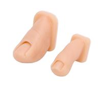 Generic Silicone Manicure Practice Toes, Ergonomic Design for Professional Technicians, Perfect for Painting and Sculpting, 2-Pack