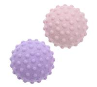Generic Silicone Massage Balls Lightweight and Portable for Body Massages and Yoga 2pcs Trigger Point Therapy Balls, Pink and Purple, 49mm Diameter for Muscle Relaxation