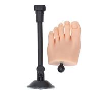 Generic Silicone Nail Practice Foot with Flexible Position Adjustment, Stable Support Structure, and Variety of Nail Design Experiments, Ideal for Art Training At Home or in Studios (Left Foot)