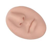 Generic Silicone Nose Model with Mouth for Piercing Practice Flexible Reusable Silicone Nose Model for Beginners and Students 9 X 6.5 X 3cm (Medium Skin Color)