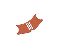 Generic Silicone Nose Stencil, Comfortable to Hold for Women, Lightweight, Versatile, Tool, Orange