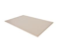 Generic Silicone Pet Feeding Mat Easy to Clean with Spill Proof Edge for Dogs and Cats 40x61cm Durable Design (Beige)