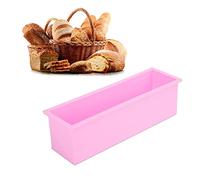 Generic Silicone Rectangle Soap Mold 1200ML Non-Stick Long Lasting Mold for DIY Soap Making with Kids and Adults in Purple and Blue 10.2x2.8x3.1in (Pink)