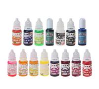 Generic Silicone Resin Pigment, 15 Colors, 10g Each, Rose Red, Resin Compatible, Liquid, 1 Pc, 10 grams