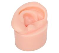 Generic Silicone Soft Reusable High Simulation Piercing Ear Model for Education Display Light Skin, Suitable for Novices Practice Ear Piercing, Made of Soft Silicone Material (Right)