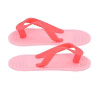 Generic Silicone Teether Flip Flop Toy, Colour Cognition Flip Flop Baby Teether Safety for Infant for Daily Life (Pink)