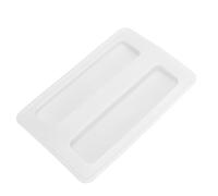 Generic Silicone Toaster Cover Soft Flexible Reusable Dust Proof Bread Maker Lid for Home 15.8x10.4x1.2cm (White)