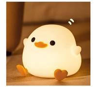 Generic Silicone Touch Sensor Dodo Duck Night Light, 3 Levels Dimmable, Warm White, USB Rechargeable, Water & Drop Resistant