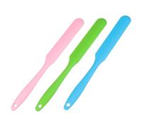 Generic Silicone Wax Applicator Spatulas 3Pcs Reusable Non-Stick Wax Sticks for Hair Removal Body and Facial Use Adults