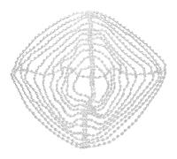 Generic Silver Headpiece for Wedding, Rhinestone Bridal Headband, Elegant Multi-Layer Flapper Cap for Women, Proms, Parties, Special Occasions