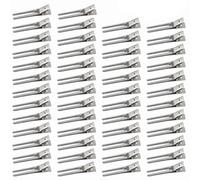 Generic Silver Iron Hair Clips Handmade Hairdress Accessories Fork Design DIY Bang Clips 50pcs Lightweight No Kinks for Professional Hair Styling and Make-up