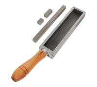 Generic Silver Melting Slot with Wooden Handle for Gold and Copper Casting, Synthetic Material Mold with 2 Steel Blocks, for Jewelry Refining and Metal Melting