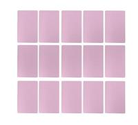 Generic Simple Design Engraved Aluminum Visiting Card 50PCS Portable Business Name Card for Entrepreneurs (Rose Gold)