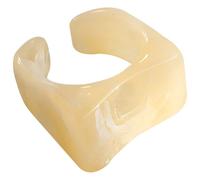 Generic Simple Resin Finger Ring For Ladies, Wide Joint Design, A Beautiful Gift