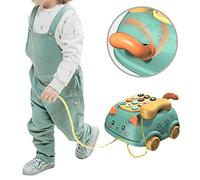 Generic Simulated Telephone Toy, Telephone Toy for Children The Multifunctional Educational Light for The Child (Green)