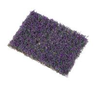 Generic Simulation Grass Cluster Purple Miniature Flower Tuft for Landscape Railroad Scenery Model, Artificial Vegetation Group for DIY Garden Scenery Decoration,