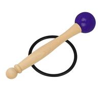 Generic Singing Bowl Set with Rubber Ring and Wooden Mallet Colorful Crystal Bowl Knocking Stick for Meditation and Sound Therapy (purple)