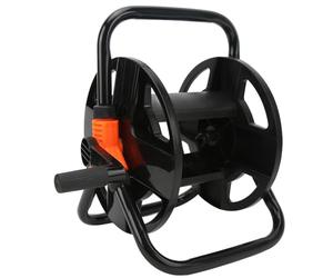 generic Single Arm ABS Hose Reel, 20m Capacity Garden Pipe Storage Rack for Car Washing & Watering, Compact 32.5cm Wind-Up Tool, Fits 16mm Dia Hoses