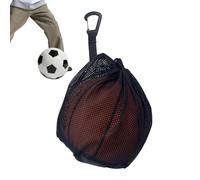 Generic Single Ball Bag, Clip on Ball Holder for Backpack, Basketball Football Volleyball Bag Mesh Handbag Ball Bag, Clip on Ball Holder for Backpack, KI4315SKOD7IUWG2C49