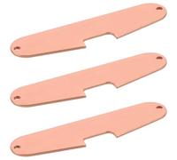 Generic Single Coil Pickup Base Plates Zero Unwanted Noise 3pcs for Electric Guitar, Copper Mounting Plates Professional Sound Enhancement for Single Coil Pickups for Studio Recordings
