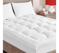Generic Single Mattress Topper, 4 Inch/10cm Thick, White, Breathable, Machine Wash, Extra Deep Pocket