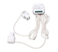 Generic Single Phase Energy Meter, 0.2A-80A Measuring Range 2.4GHz APP Control AC Overload Protection Smart Electrical Monitor for Circuit (White)