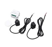 Generic Single Phase Energy Meter, 0.2A-80A Measuring Range 2.4GHz APP Control AC Overload Protection Smart Electrical Monitor for Circuit (Black)