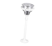 Generic Single Push Toilet Flush Button Universal Replacement Tank Accessory Spare Part Pp Material Suitable for Bathroom Toilets, Silver