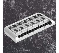 Generic Six-String Electric Guitar Bridge, Metal Hardtail Bridge, Easy to Assemble 3.0" for Guitarists, Available in Black and Silver (Silver)