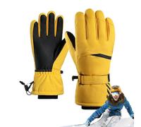 Generic Ski Gloves Women, Warm Touch Screen Mittens Non-slip, Winter Ski Gloves with Wrist Support - For Running Hiking Driving Outdoor Cold Weather Men Women