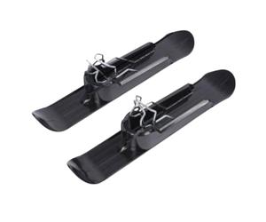 Generic Ski Plates with Mounting Hardware | Upturned Front Ends, flat base, Snow Ski Attachment, for Mobility Conversions